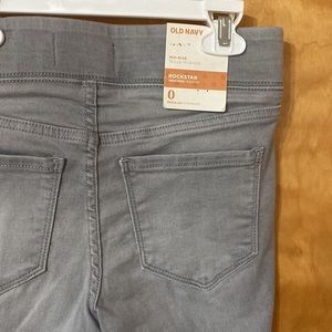 Grey pull on jeggings